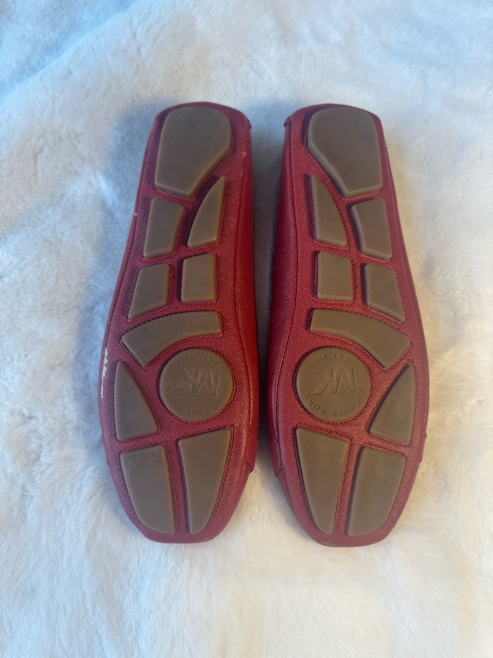 MICHAEL Michael Kors Red and Gold Fulton Moc Ballet Flats Size 6.5 - Picture 4 of 10
